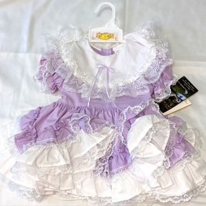Lid'l Dolly's Original Southern Belle Dress in Lavendar and White